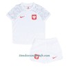 Conjunto (Camiseta+Pantalón Corto) Polonia Primera Equipación Mundial 2022 - Niño